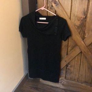 Soft black sweater dress